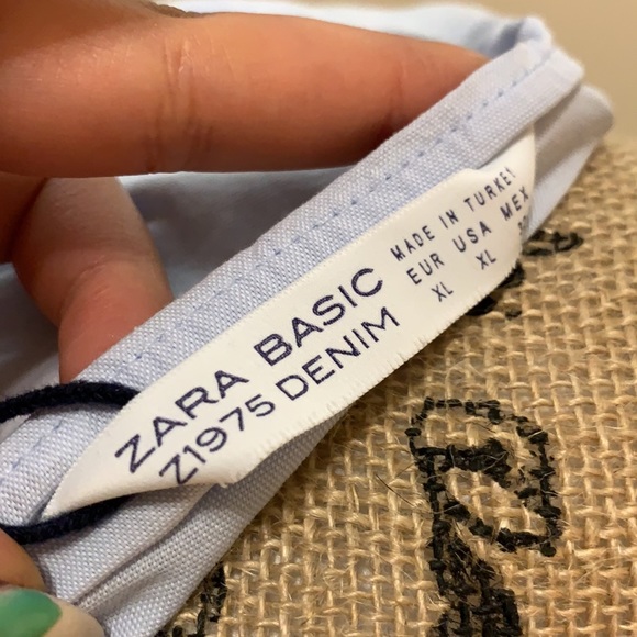 ZARA Sky Blue Top - Picture 4 of 4